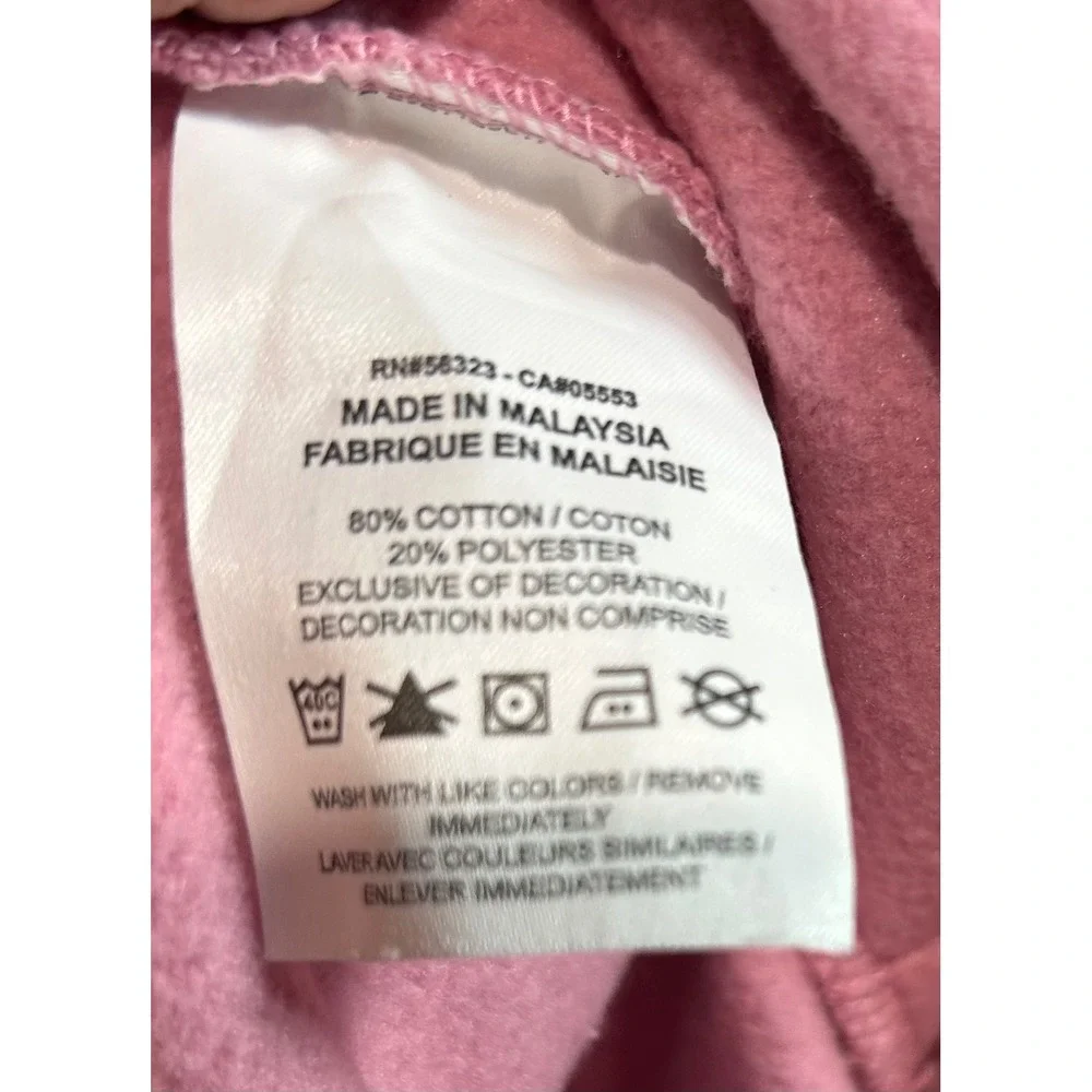 Nike Sweatpants Women XS Pink Wide Leg High Rise Fleece Cut Hem High Waist